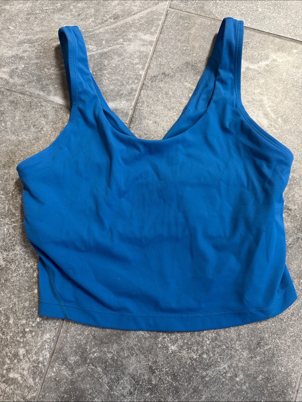 Blue Women’s Scoop Neck Sports Bra crop Tank